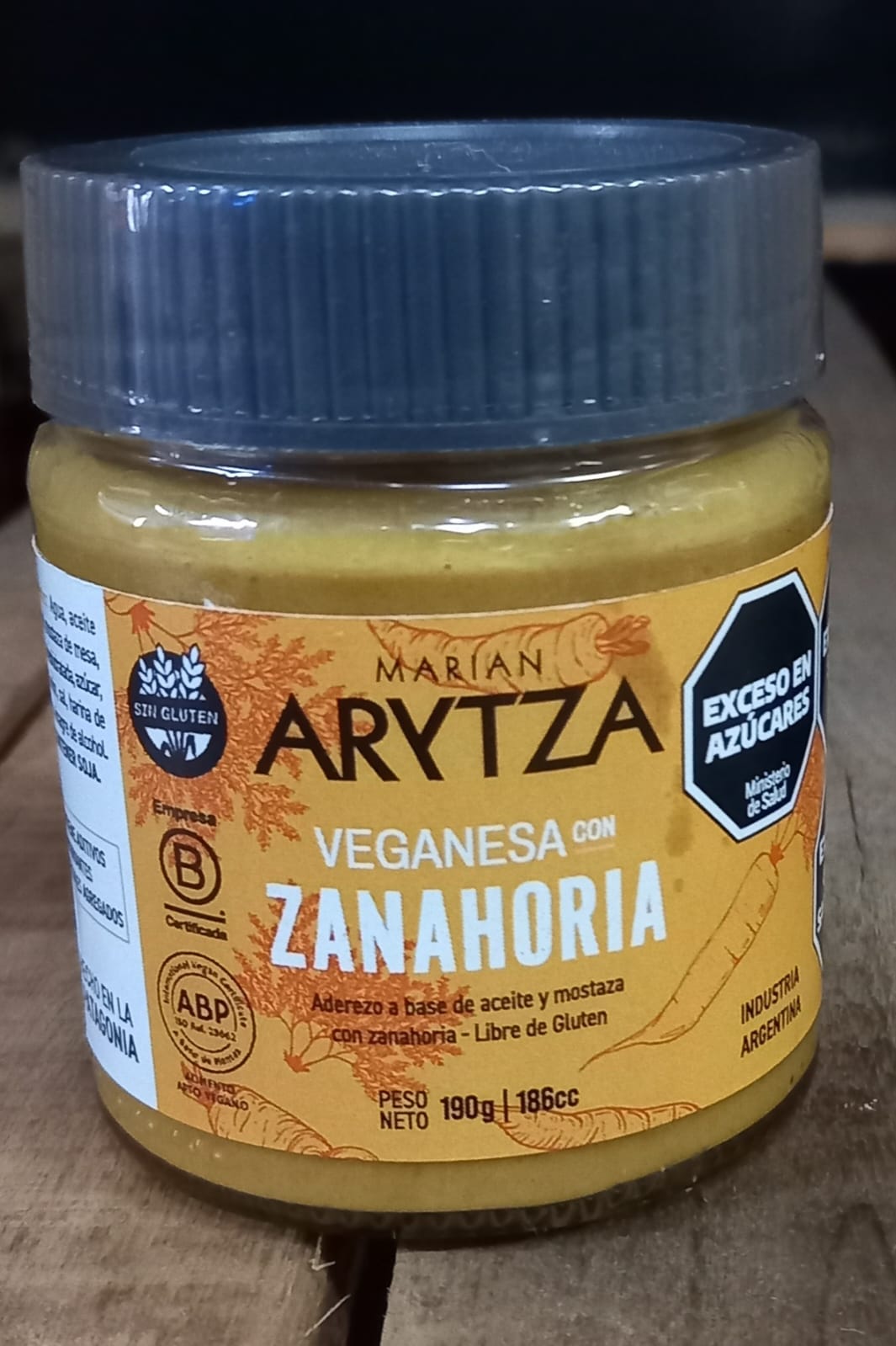 veganesa con zanahoria